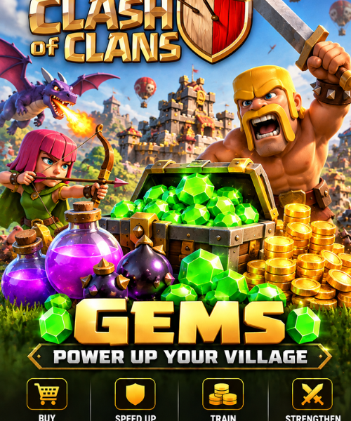 Clash of Clans Gems--1200 Gems